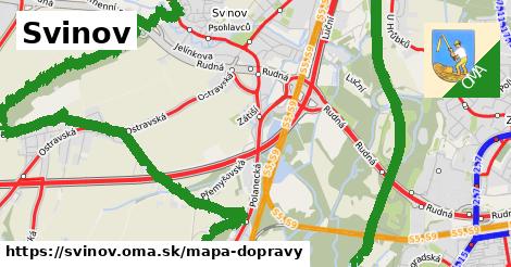 ikona Svinov: 257 km trás mapa-dopravy v svinov