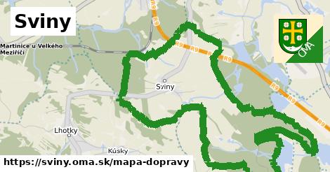 ikona Mapa dopravy mapa-dopravy v sviny