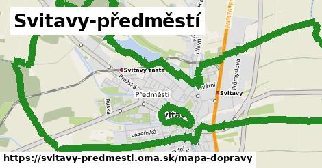 ikona Svitavy-předměstí: 11,8 km trás mapa-dopravy v svitavy-predmesti