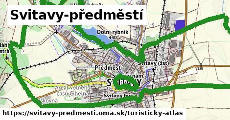 ikona Svitavy-předměstí: 11,6 km trás turisticky-atlas v svitavy-predmesti