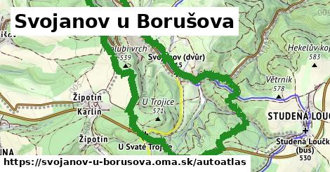 ikona Mapa autoatlas v svojanov-u-borusova