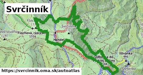 ikona Mapa autoatlas v svrcinnik