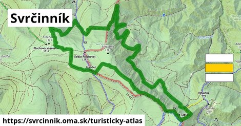 ikona Turistická mapa turisticky-atlas v svrcinnik