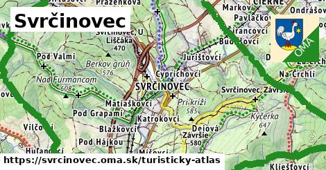 ikona Turistická mapa turisticky-atlas v svrcinovec