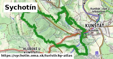 ikona Turistická mapa turisticky-atlas v sychotin