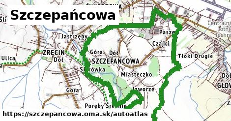 ikona Mapa autoatlas v szczepancowa