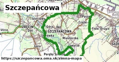 ikona Zimná mapa zimna-mapa v szczepancowa