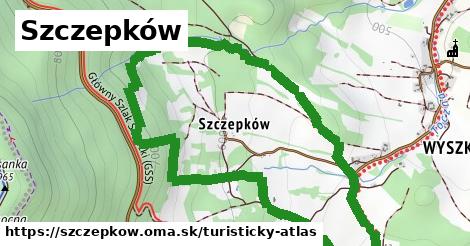 ikona Turistická mapa turisticky-atlas v szczepkow