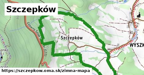 ikona Zimná mapa zimna-mapa v szczepkow