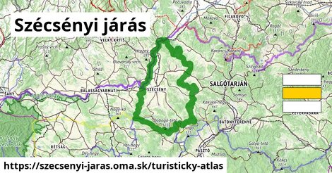 ikona Turistická mapa turisticky-atlas v szecsenyi-jaras