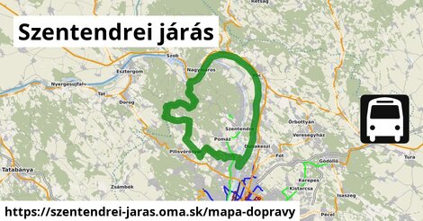 ikona Mapa dopravy mapa-dopravy v szentendrei-jaras