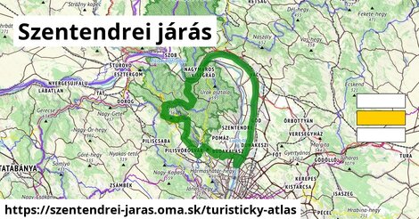 ikona Turistická mapa turisticky-atlas v szentendrei-jaras