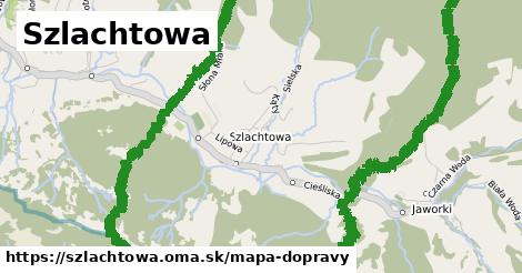 ikona Szlachtowa: 0 m trás mapa-dopravy v szlachtowa