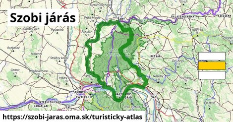 ikona Szobi járás: 738 km trás turisticky-atlas v szobi-jaras