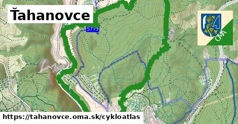 ikona Ťahanovce: 8,0 km trás cykloatlas v tahanovce