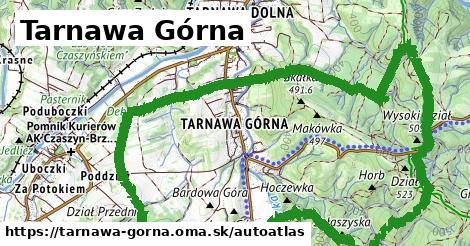 ikona Mapa autoatlas v tarnawa-gorna