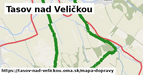 ikona Tasov nad Veličkou: 4,3 km trás mapa-dopravy v tasov-nad-velickou