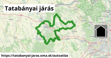 ikona Mapa autoatlas v tatabanyai-jaras