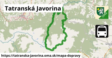 ikona Mapa dopravy mapa-dopravy v tatranska-javorina