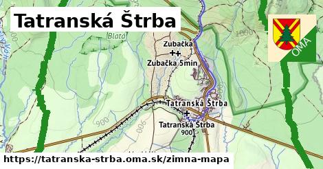 ikona Tatranská Štrba: 0 m trás zimna-mapa v tatranska-strba