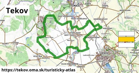 ikona Turistická mapa turisticky-atlas v tekov