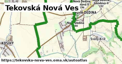 ikona Mapa autoatlas v tekovska-nova-ves