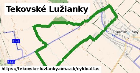ikona Tekovské Lužianky: 3,0 km trás cykloatlas v tekovske-luzianky