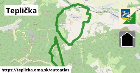 ikona Mapa autoatlas v teplicka