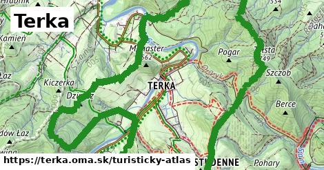 ikona Terka: 15 km trás turisticky-atlas v terka