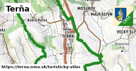 ikona Terňa: 73 km trás turisticky-atlas v terna