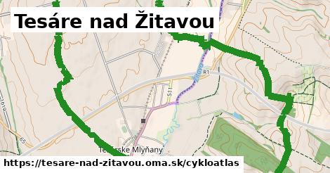 ikona Tesáre nad Žitavou: 2,8 km trás cykloatlas v tesare-nad-zitavou