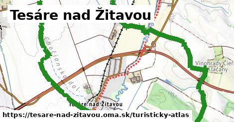ikona Tesáre nad Žitavou: 0 m trás turisticky-atlas v tesare-nad-zitavou