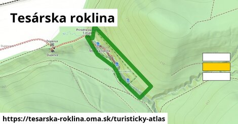 ikona Turistická mapa turisticky-atlas v tesarska-roklina