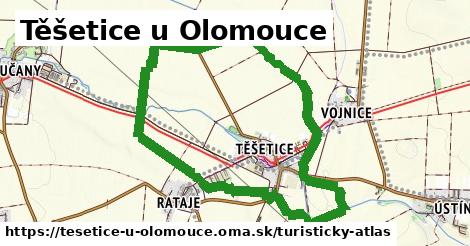 ikona Těšetice u Olomouce: 2,6 km trás turisticky-atlas v tesetice-u-olomouce
