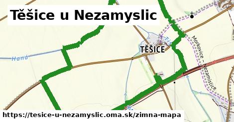 ikona Těšice u Nezamyslic: 0 m trás zimna-mapa v tesice-u-nezamyslic