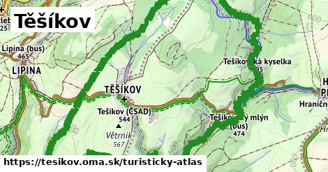 ikona Turistická mapa turisticky-atlas v tesikov