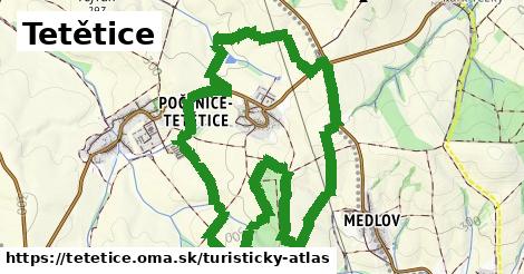 ikona Tetětice: 0 m trás turisticky-atlas v tetetice