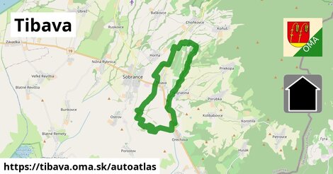 ikona Mapa autoatlas v tibava