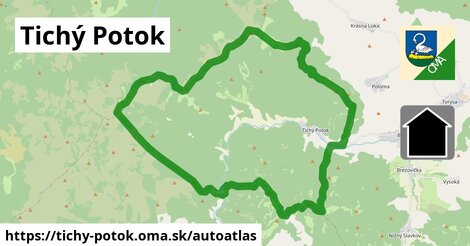 ikona Mapa autoatlas v tichy-potok