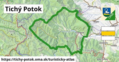 ikona Turistická mapa turisticky-atlas v tichy-potok