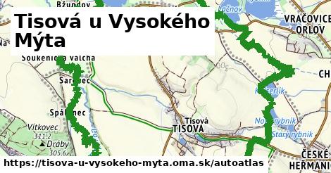 ikona Mapa autoatlas v tisova-u-vysokeho-myta