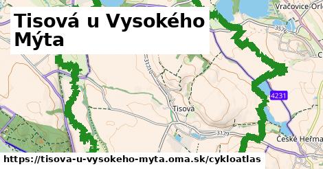 ikona Cyklo cykloatlas v tisova-u-vysokeho-myta