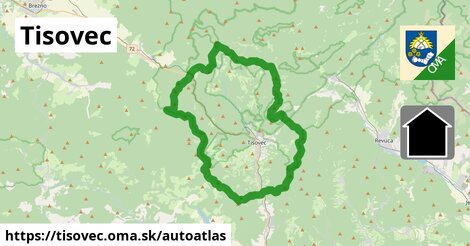 ikona Mapa autoatlas v tisovec