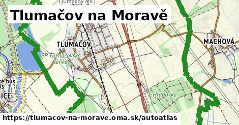 ikona Mapa autoatlas v tlumacov-na-morave