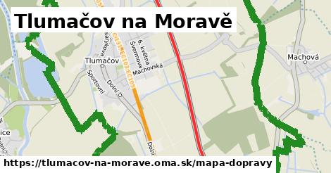 ikona Mapa dopravy mapa-dopravy v tlumacov-na-morave