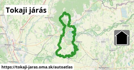 ikona Mapa autoatlas v tokaji-jaras