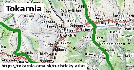 ikona Turistická mapa turisticky-atlas v tokarnia