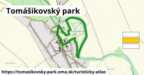 ikona Turistická mapa turisticky-atlas v tomasikovsky-park