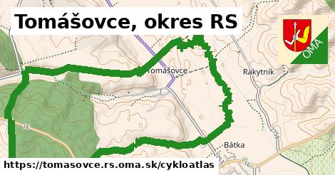 ikona Tomášovce, okres RS: 690 m trás cykloatlas v tomasovce.rs