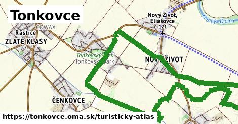 ikona Turistická mapa turisticky-atlas v tonkovce